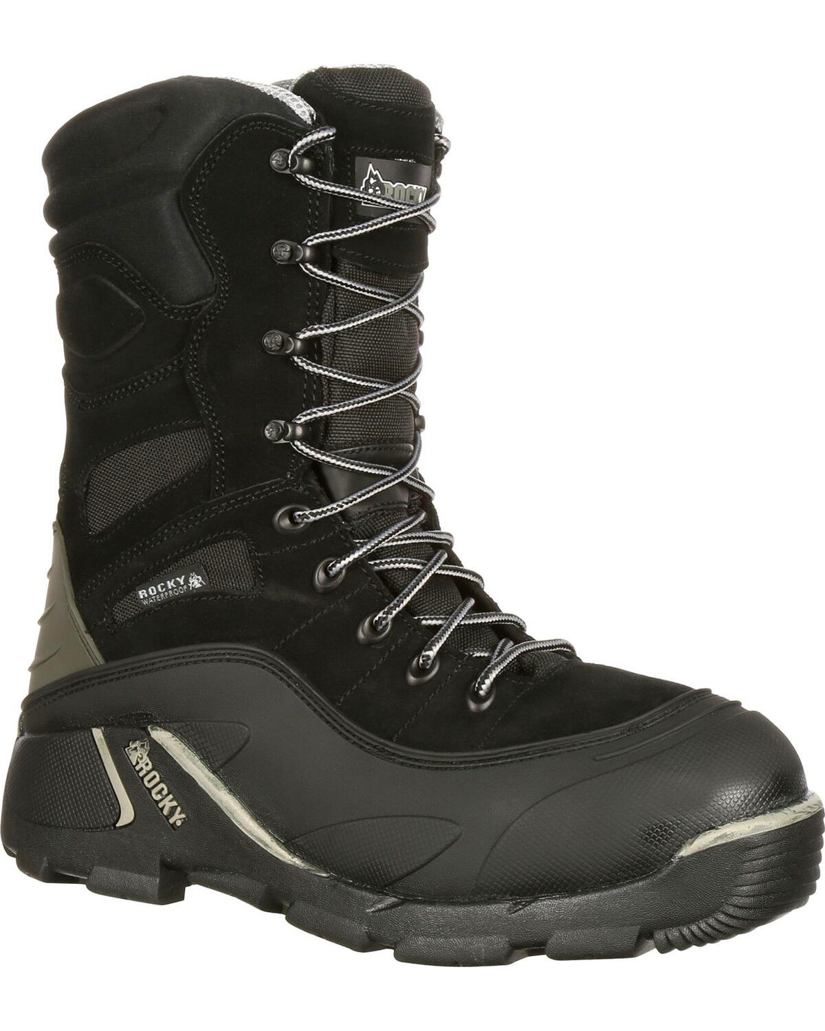 Image #1 - Rocky Men's BlizzardStalker Pro Waterproof Insulated Hunting Boots - Round Toe, Black, hi-res