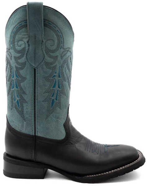 Image #2 - Ferrini Men's Maverick Western Boots - Broad Square Toe, Black, hi-res