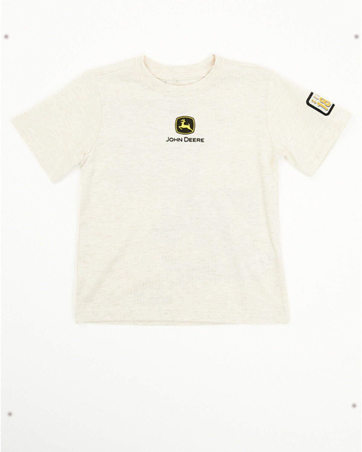 Image #1 - John Deere Toddler Boys' Mega Construction Short Sleeve Graphic T-Shirt, Cream, hi-res