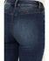 Image #2 - Shyanne Women's Celeste Dark Wash High Rise Seamed Back Stretch Bootcut Jeans , Dark Wash, hi-res