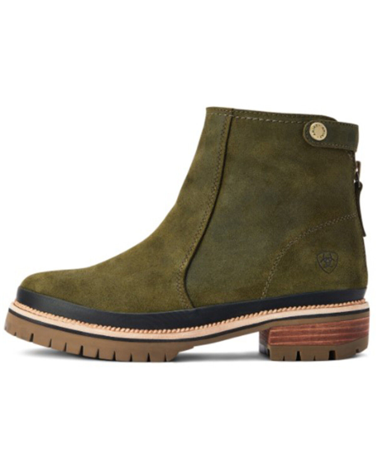 Image #2 - Ariat Women's Leighton Waterproof Zipper English Riding Boots - Round Toe, Green, hi-res