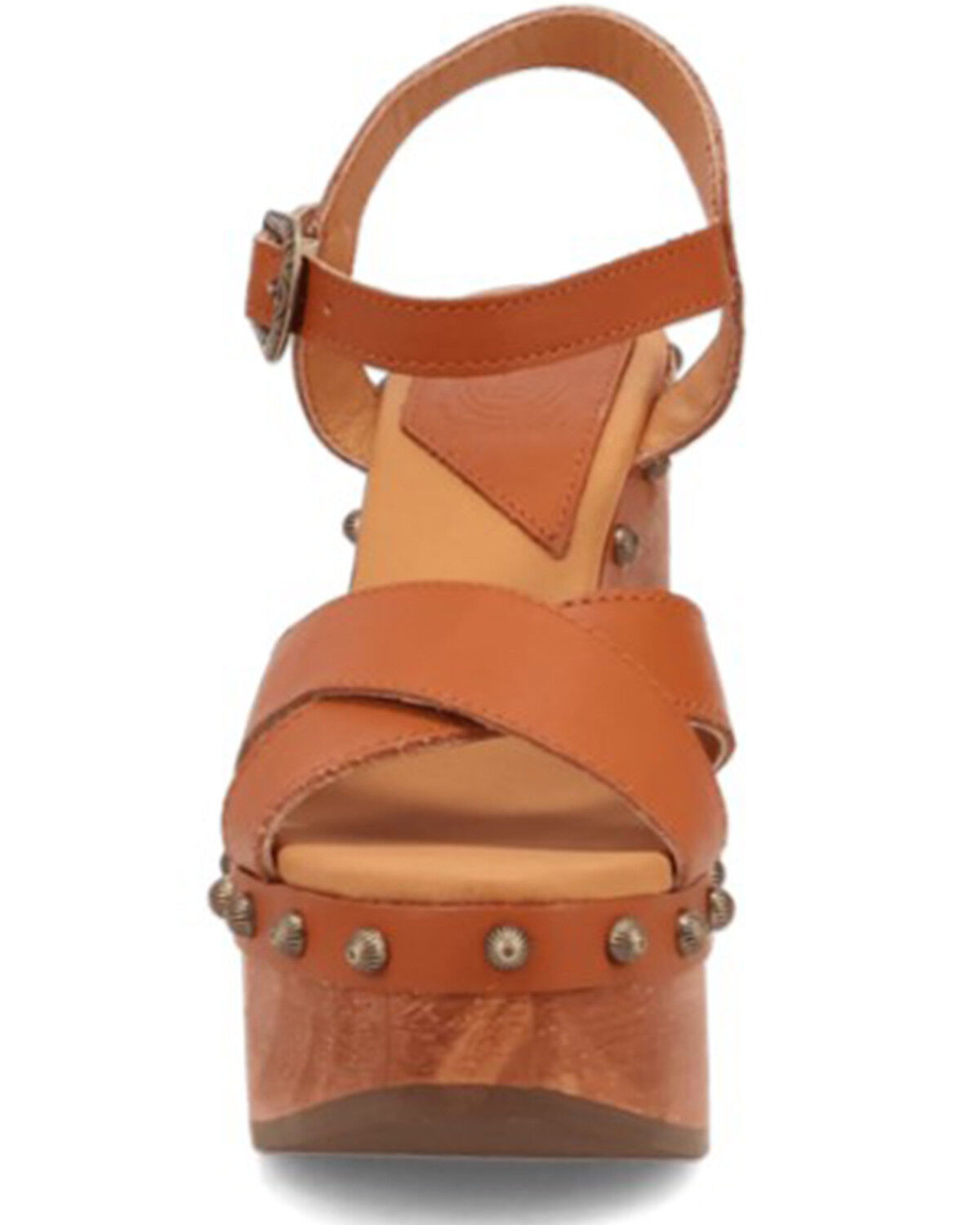 Image #4 - DIngo Women's Lotus Wooden Sandals, Brown, hi-res
