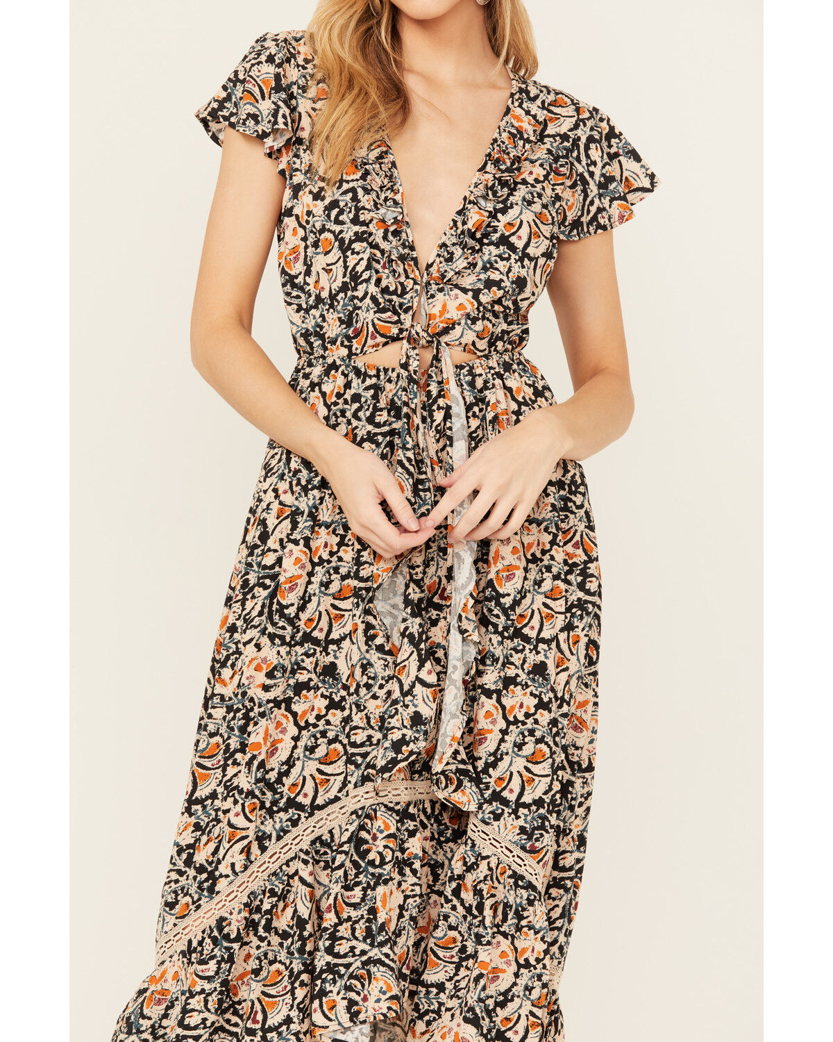 Image #3 - Beyond The Radar Women's Floral Print High-Low Dress, Multi, hi-res