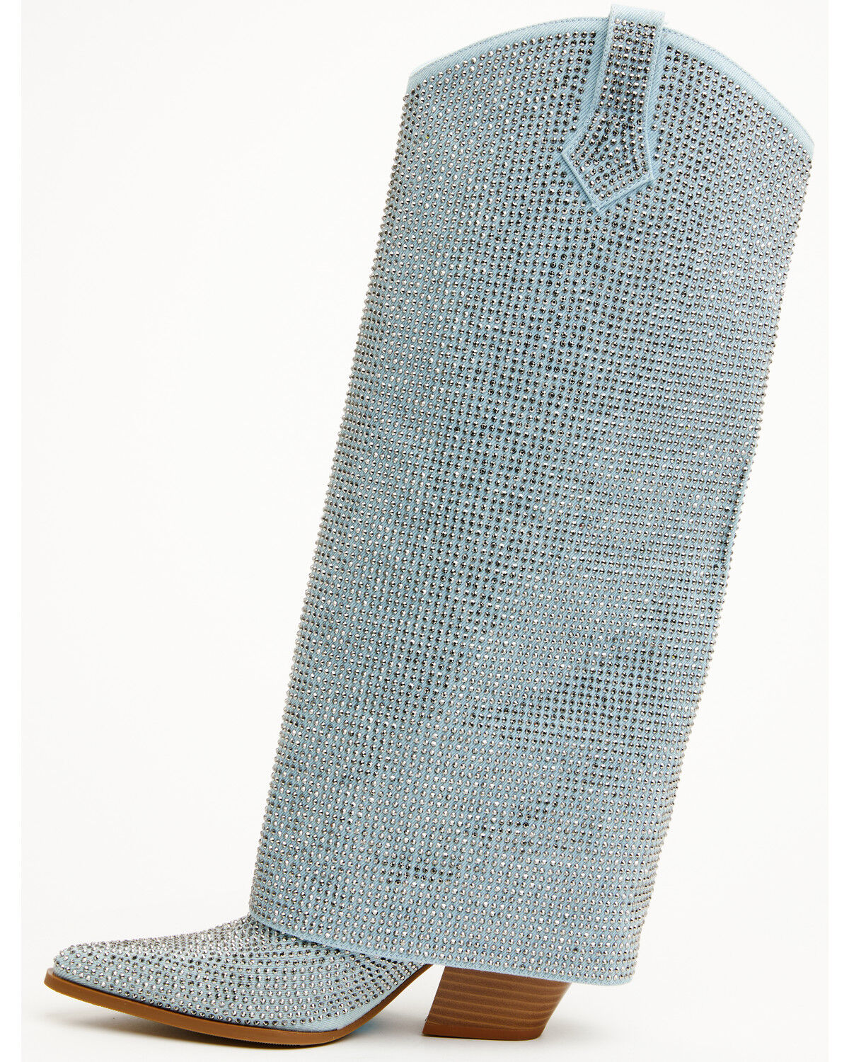 Image #3 - Azalea Wang Women's Banian Tall Western Boots - Snip Toe, Blue, hi-res