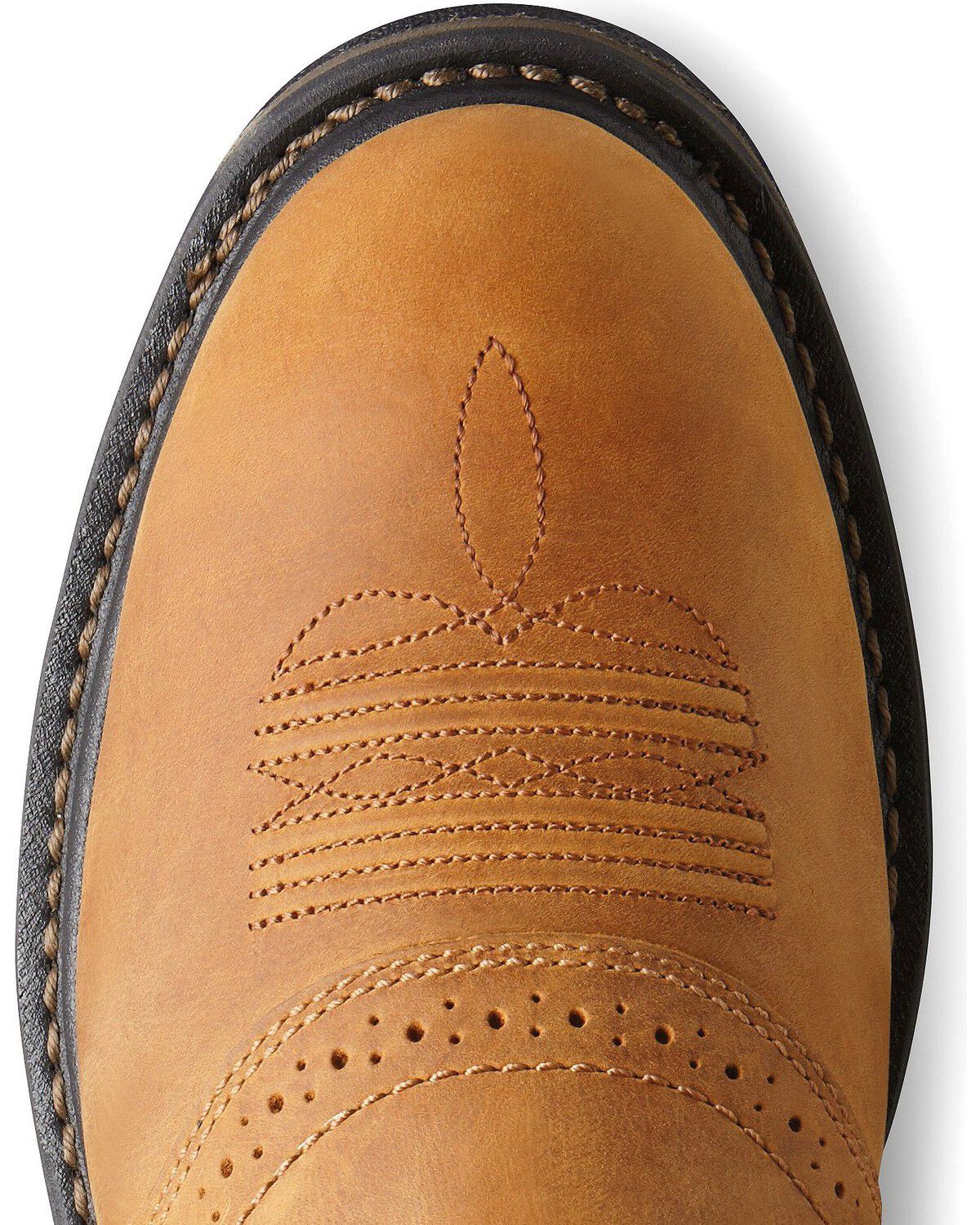 Image #2 - Ariat Men's H20 WorkHog® Work Boots - Composite Toe, Aged Bark, hi-res