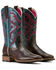 Image #2 - Ariat Women's San Angelo VentTEK 360 Performance Western Boots - Broad Square Toe, Chocolate, hi-res