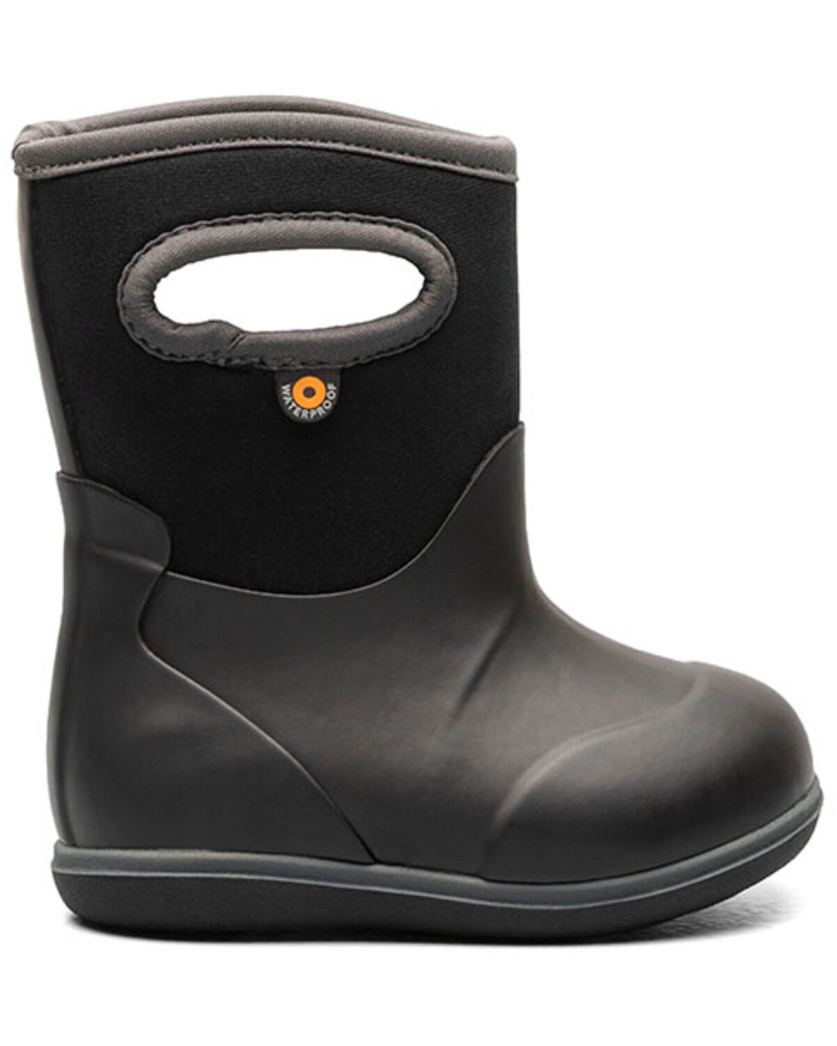 Image #2 - Bogs Toddler Boys' Baby Classic Solid Rainboots, Black, hi-res