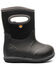 Image #2 - Bogs Toddler Boys' Baby Classic Solid Rainboots, Black, hi-res
