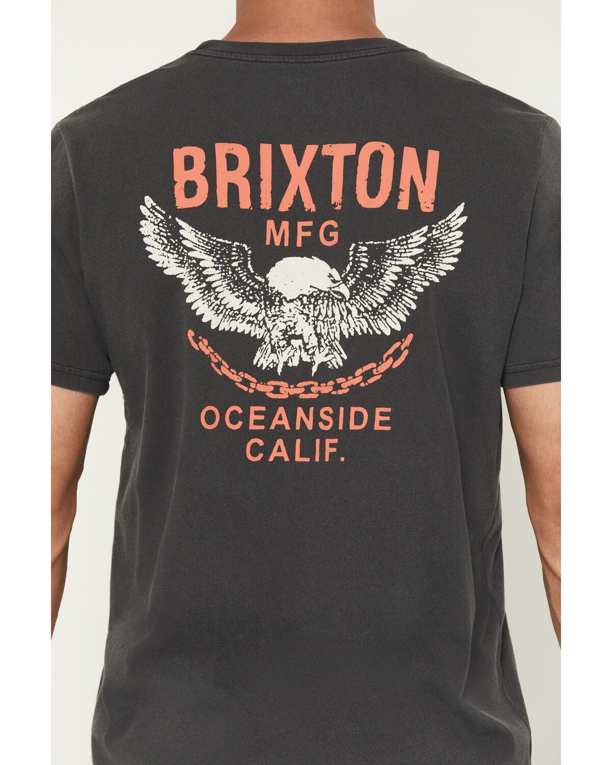 Image #4 - Brixton Men's Waller Logo Short Sleeve Graphic T-Shirt, Black, hi-res