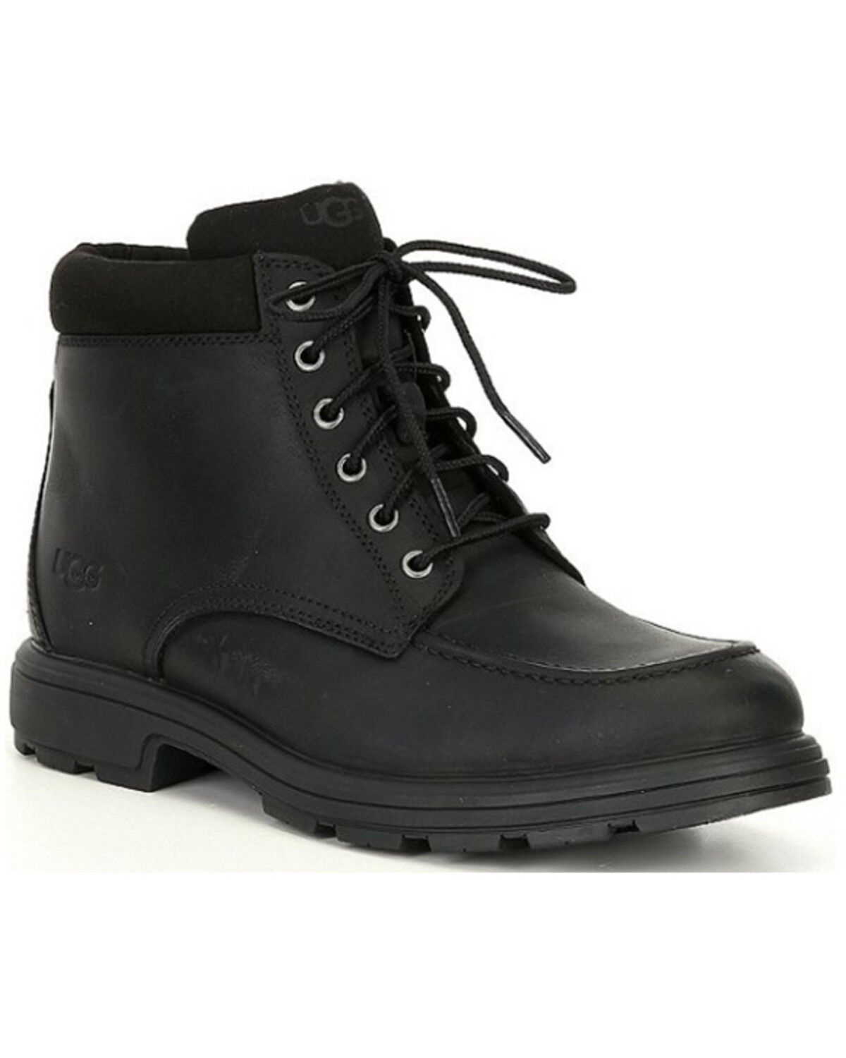 Image #1 - UGG Men's Biltmore Waterproof Lace-Up Boots - Moc Toe, Black, hi-res