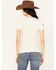 Image #4 - Howitzer Women's We The People Flag Short Sleeve Graphic Tee, Natural, hi-res