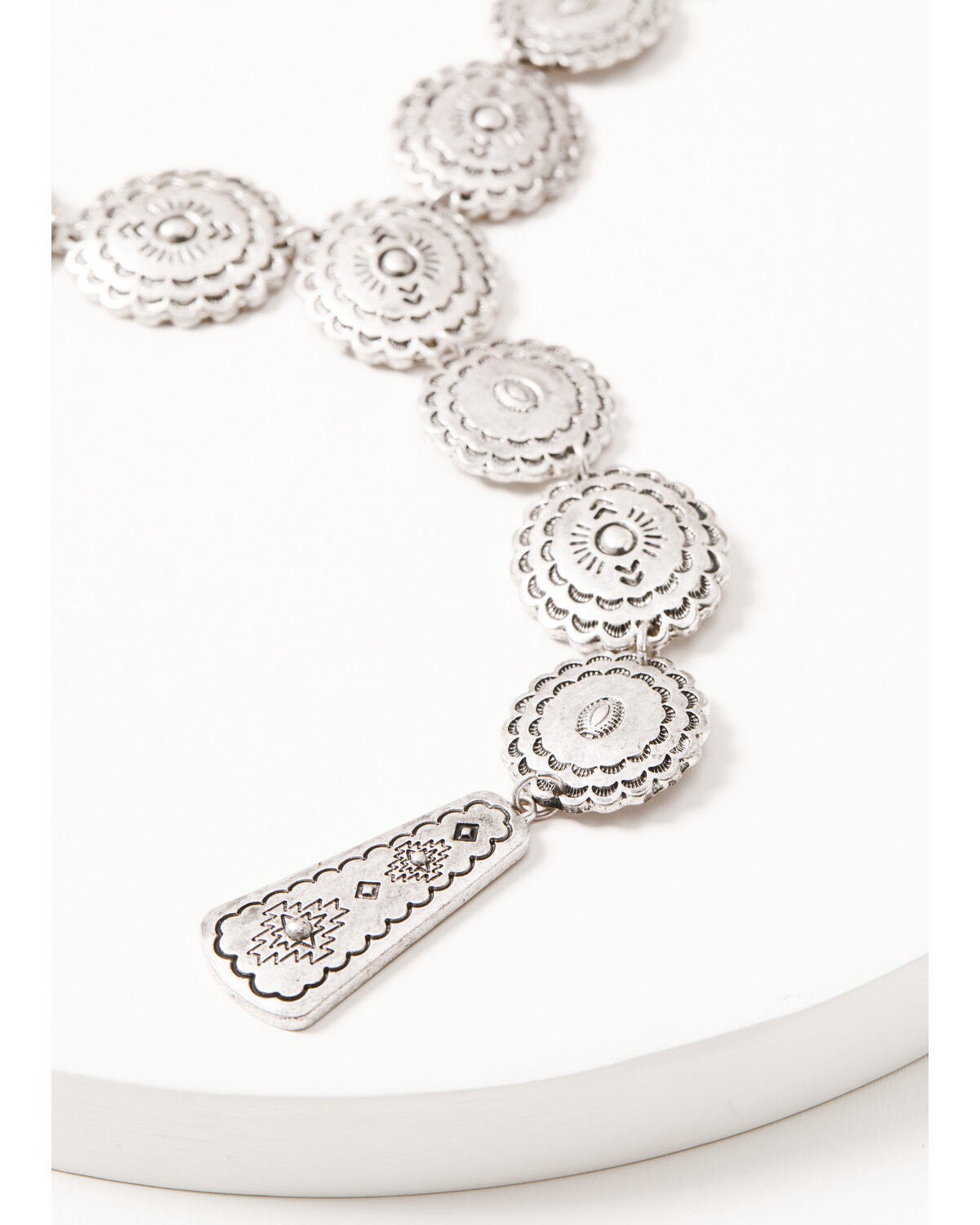 Image #2 - Shyanne Women's Shiloh Ridge Concho Jewelry Set - 2 Piece, Silver, hi-res