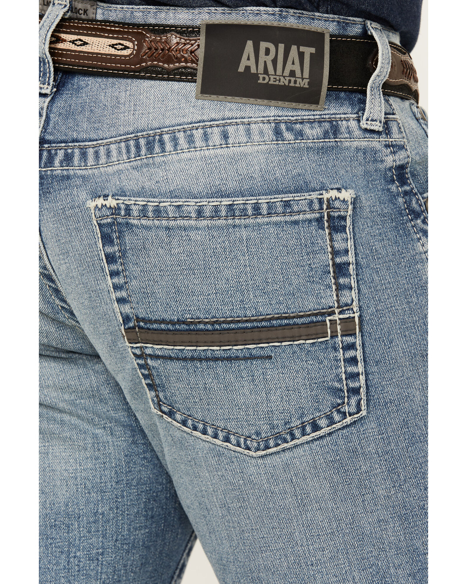 Ariat Men s M4 Orleans Apollo Light Wash Relaxed Bootcut Stretch Denim