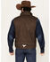 Image #4 - Cowboy Hardware Men's Live Free Woodsman Softshell Vest, Chocolate, hi-res