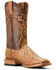 Image #1 - Ariat Men's Exotic Full Quill Ostrich Rio Western Boots - Broad Square Toe, Brown, hi-res