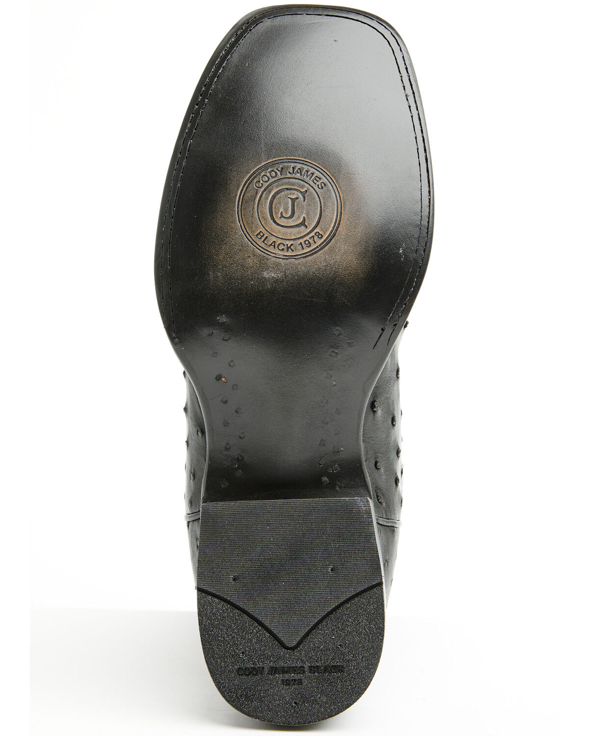 Image #7 - Cody James Black 1978® Men's The Hayward Exotic Ostrich Western Boots - Broad Square Toe, Black, hi-res