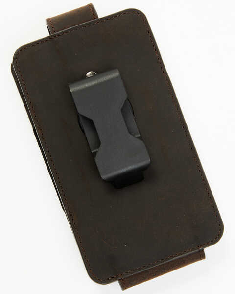 Image #3 - Cody James Men's Americana Cell Phone Holder Clip-On Case, Brown, hi-res