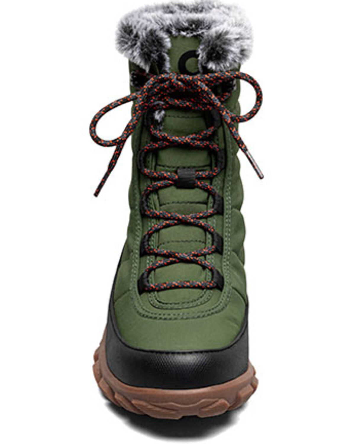 Image #4 - Bogs Women's Cedar Quilt Lace Waterproof Boots - Round Toe, Dark Green, hi-res