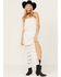 Image #1 - Revel Women's Strapless Maxi Dress, White, hi-res