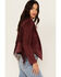 Image #2 - Shyanne Women's Faux Suede Fringe Jacket, Maroon, hi-res