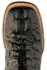 Ferrini Women's Hornback Caiman Print Western Boots - Broad Square Toe, Black, hi-res