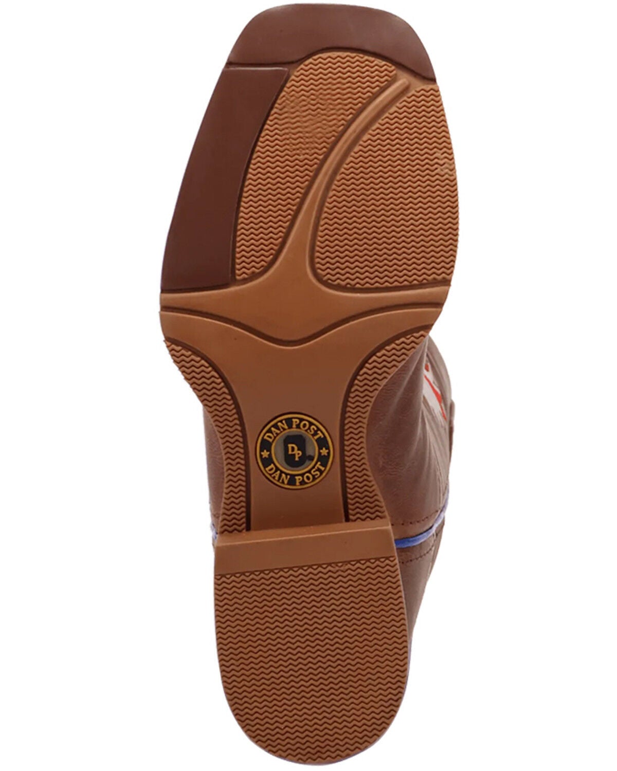 Image #7 - Dan Post Boys' Freedom Light Western Boots - Broad Square Toe, Tan, hi-res