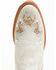 Image #6 - Shyanne Women's Carine Crackadela Floral Western Fashion Booties - Round Toe, White, hi-res