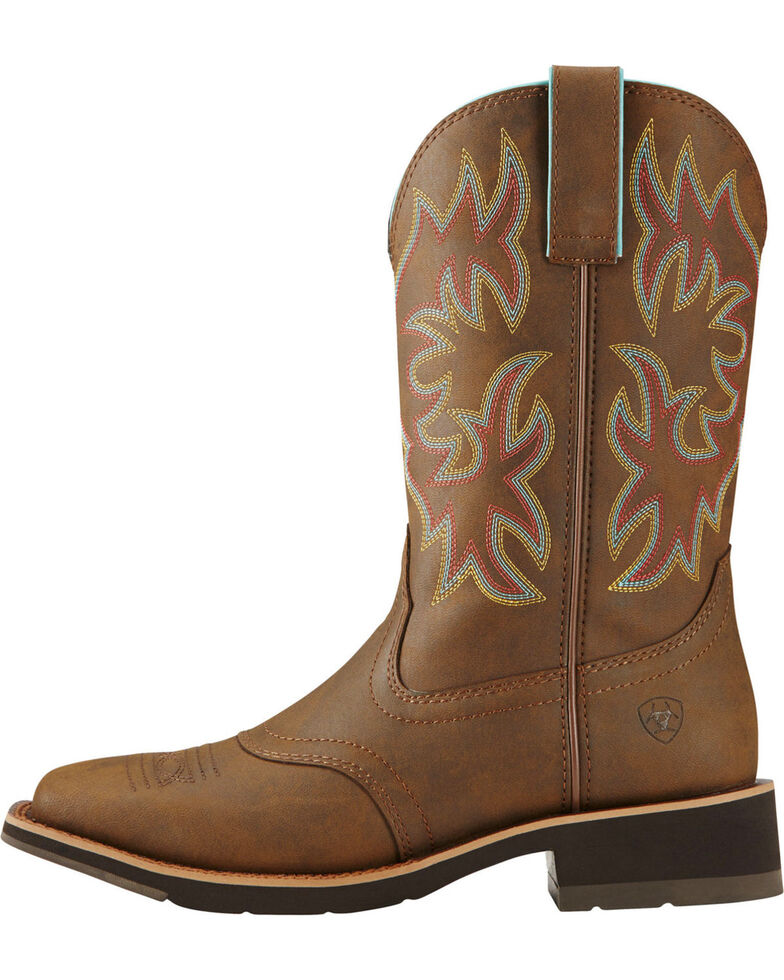 leather cowgirl boots cheap