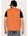 Image #4 - Brixton Men's Abraham Reversible Zip Vest, Orange, hi-res