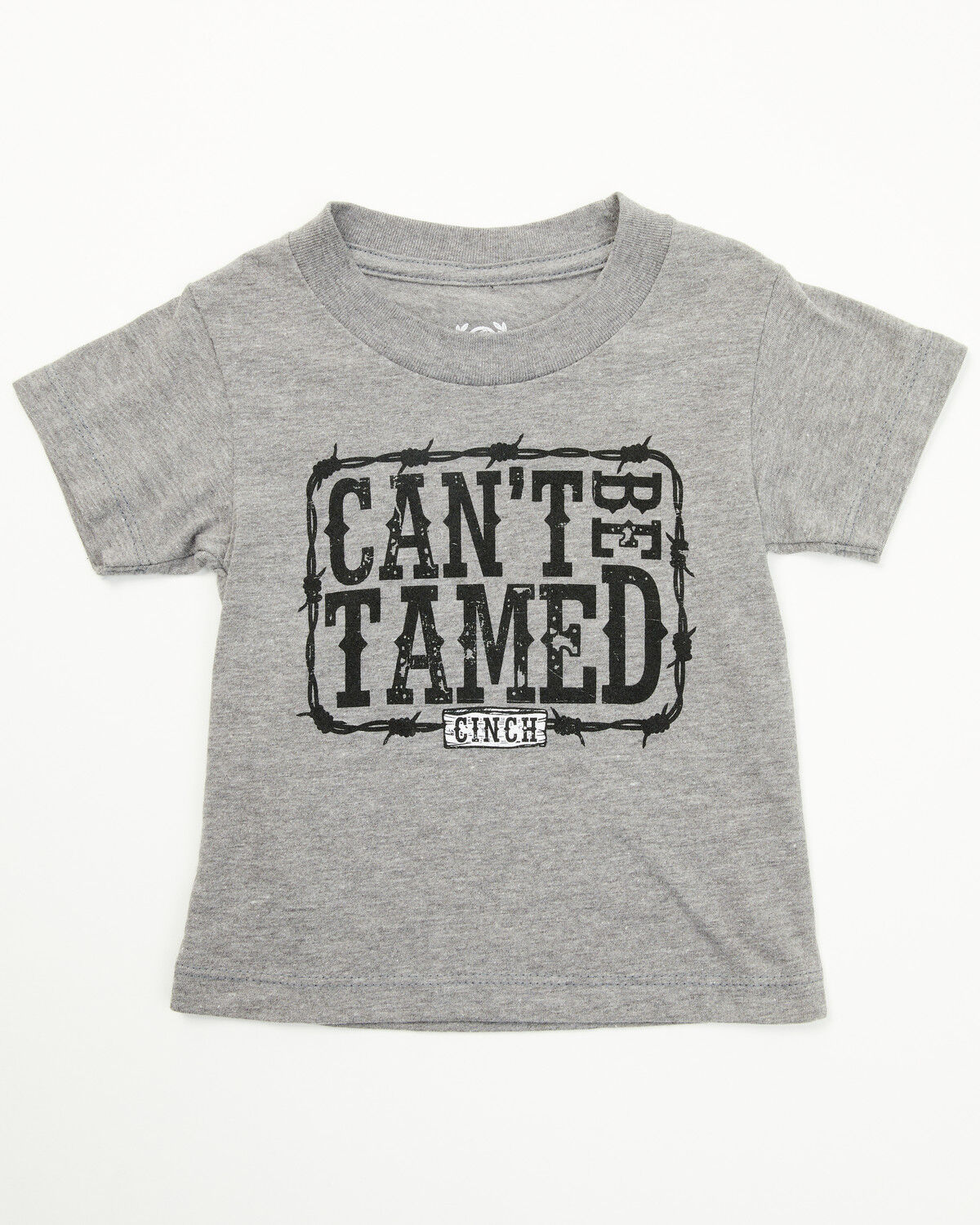 Image #1 - Cinch Infant Boys' Can't Be Tamed Short Sleeve Graphic T-Shirt, Grey, hi-res
