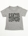 Image #1 - Cinch Infant Boys' Can't Be Tamed Short Sleeve Graphic T-Shirt, Grey, hi-res