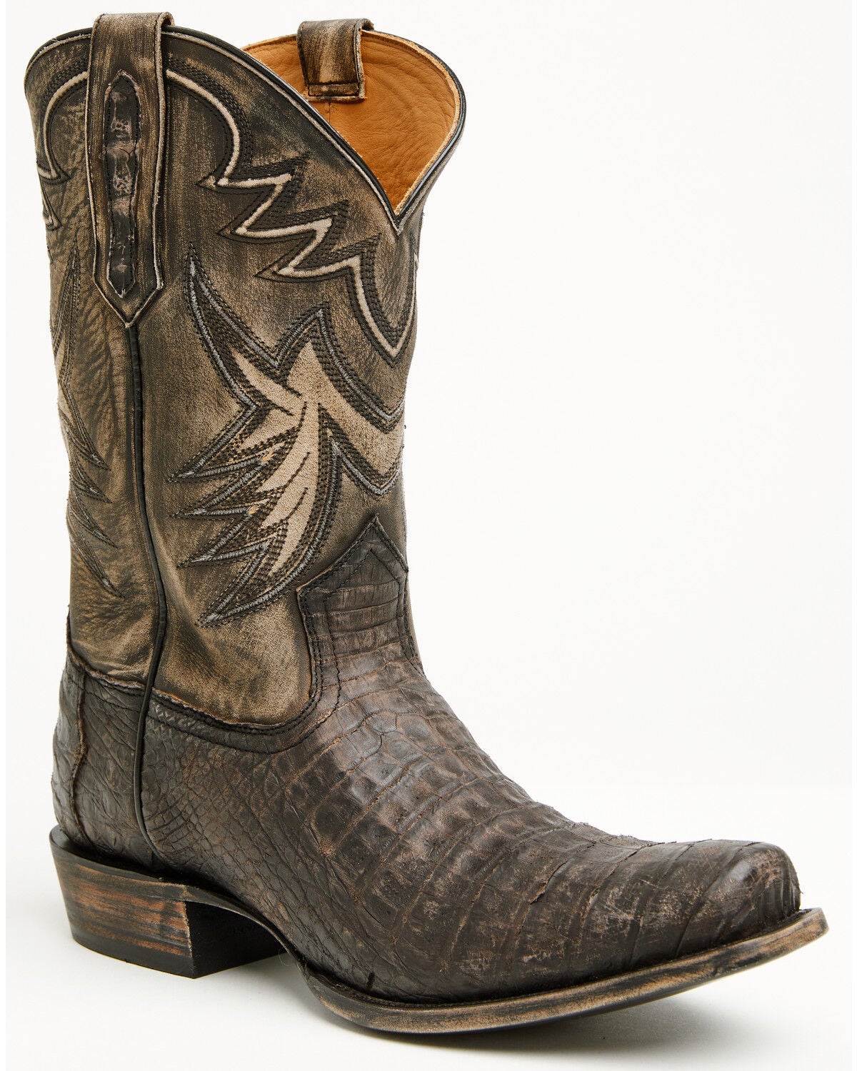 Cody James Black 1978&reg; Men's The Alston Exotic Caiman Belly Western Boots - Square Toe, Brown, hi-res