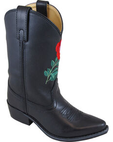Smoky Mountain Girls' Rosalito Western Boots - Snip Toe, Black, hi-res