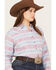 Image #2 - Ariat Women's Billie Jean Southwestern Print Shirt - Plus, Blue, hi-res