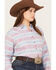 Image #2 - Ariat Women's R.E.A.L Billie Jean Southwestern Print Shirt - Plus, Blue, hi-res