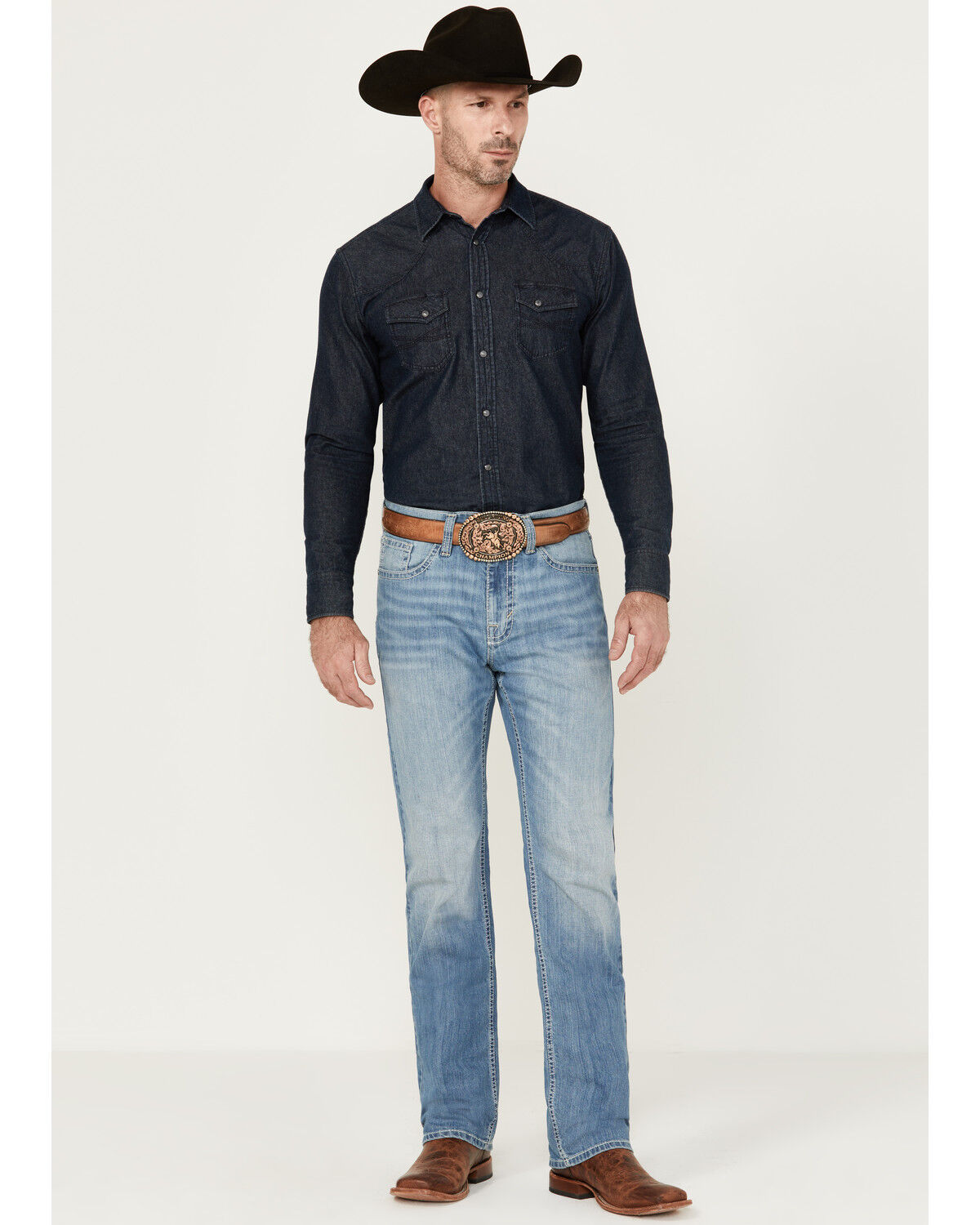 Image #1 - Cody James Men's Jackson Slim Straight Stretch Denim Jeans, Blue, hi-res