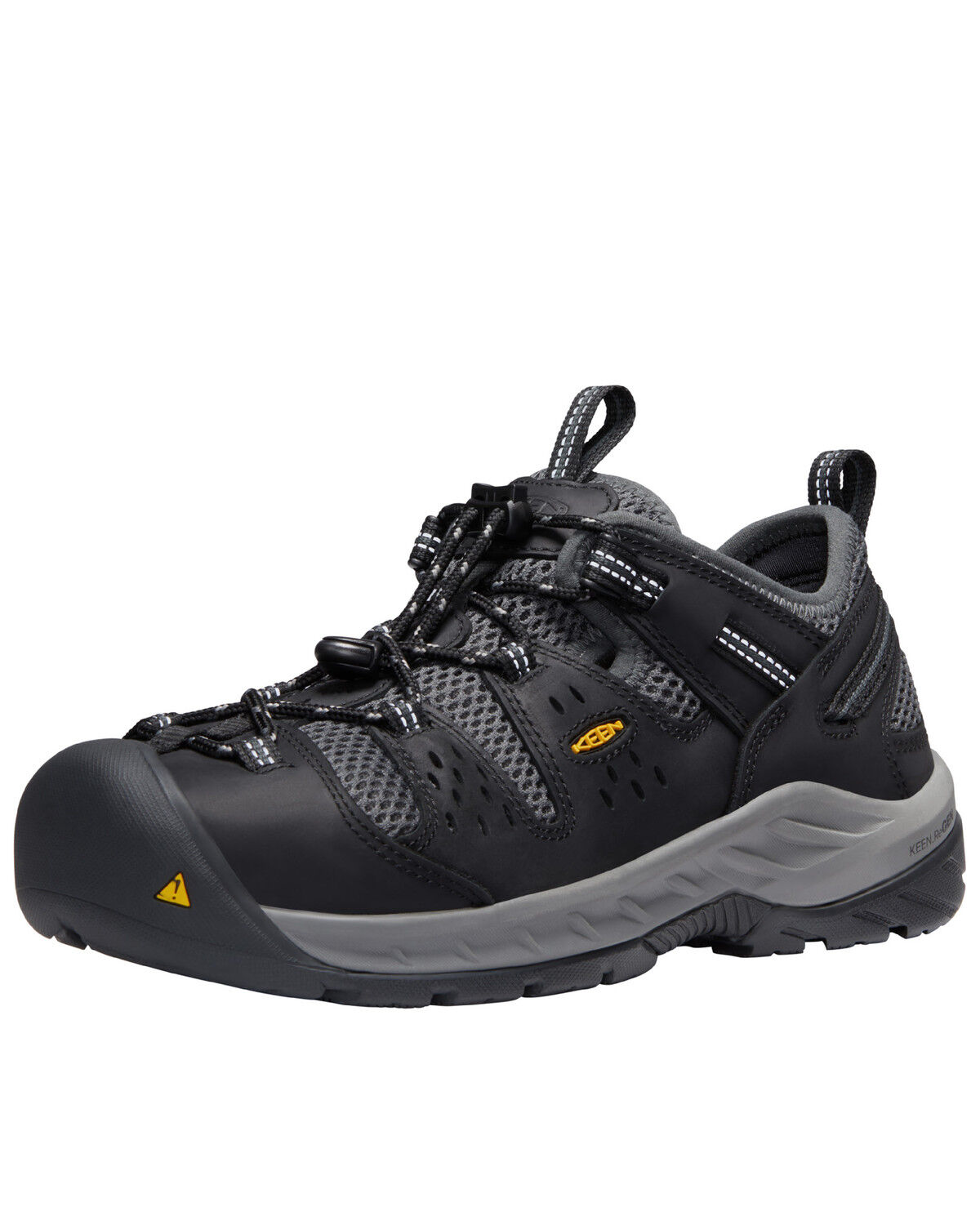 Image #3 - Keen Men's Atlanta Cool II Work Shoes - Steel Toe, Black, hi-res