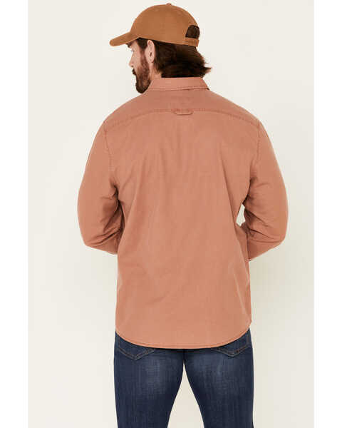 Image #4 - Pendleton Men's Rust Beach Shack Solid Long Sleeve Western Shirt , Rust Copper, hi-res