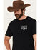 Image #3 - Changes Men's Lone Star Texas Short Sleeve Graphic T-Shirt, Black, hi-res