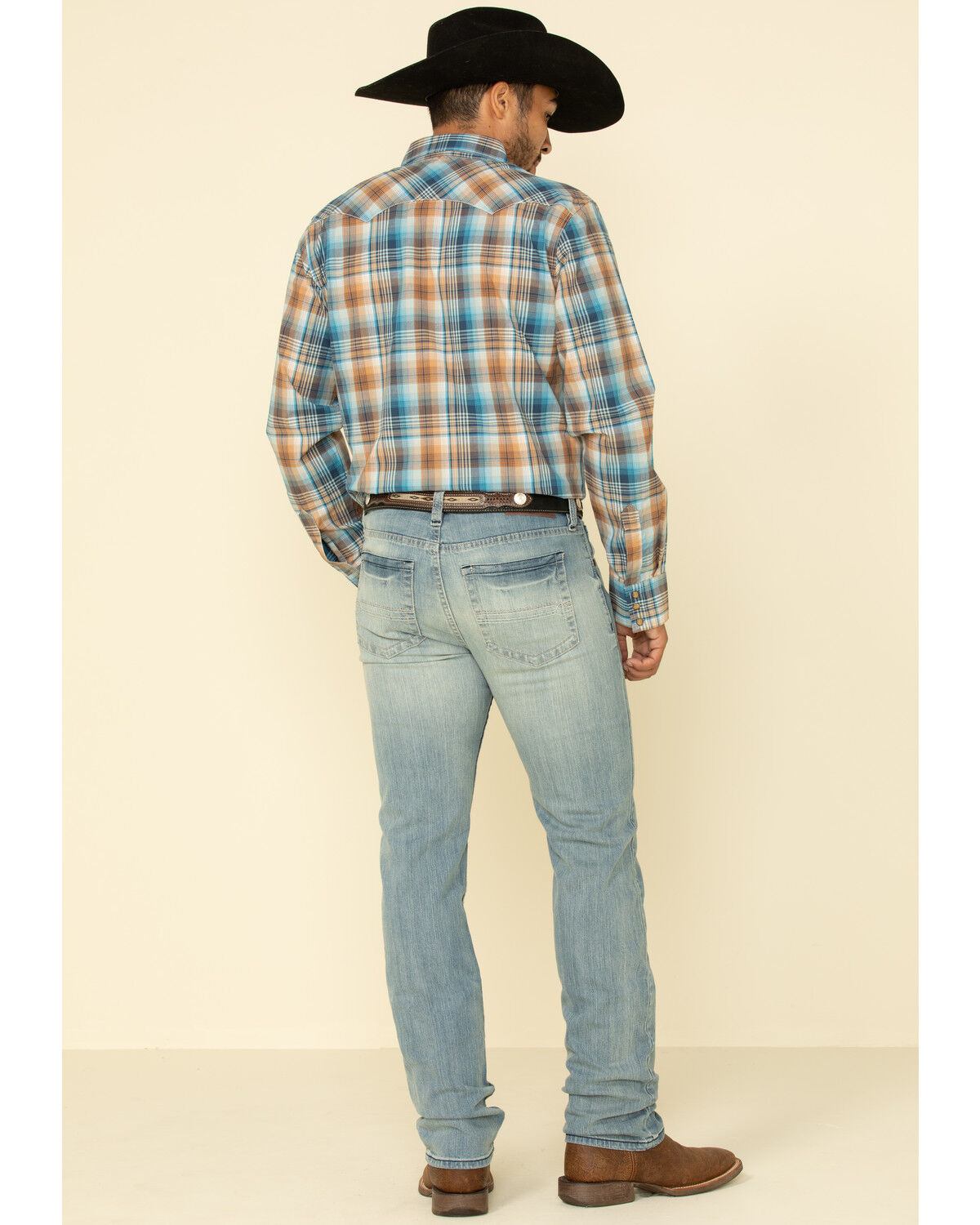 Image #2 - Cody James Men's Crupper Light Wash Stretch Slim Straight Jeans, Blue, hi-res