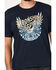 Image #3 - Moonshine Spirit Men's Wing Guitar Graphic Short Sleeve T-Shirt , Navy, hi-res