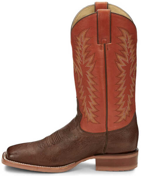 Image #3 - Justin Men's McLane Western Boots - Broad Square Toe, Brown, hi-res