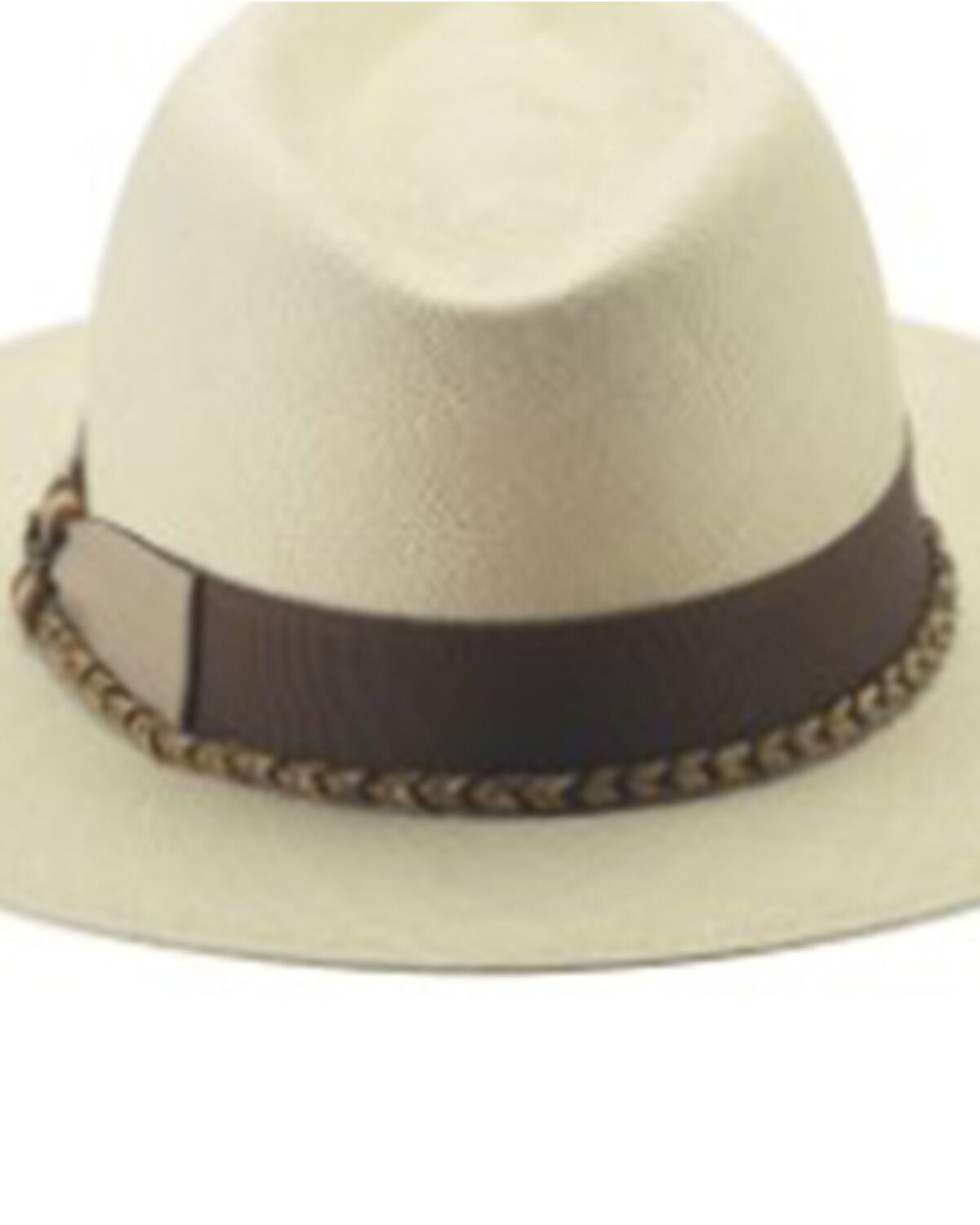 Image #2 - Bullhide Natural Summerville Panama Fedora Straw Hat, Natural, hi-res