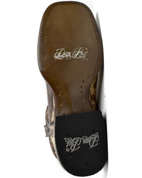 Image #7 - Dan Post Women's Karung Exotic Western Boots - Broad Square Toe, Brown, hi-res