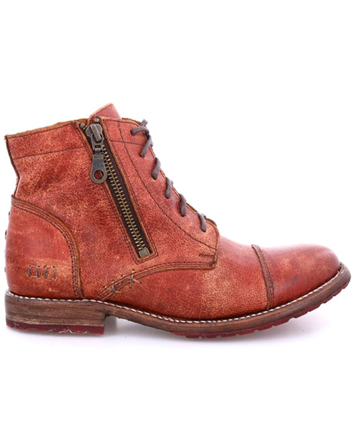 Image #2 - Bed Stu Women's Bonnie II Adobe Lux Boots - Round Toe, Mahogany, hi-res