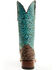 Image #5 - Tanner Mark Women's Ostrich Print Western Boots - Broad Square Toe, Brown, hi-res