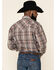 Image #3 - Stetson Men's Gray Adobe Large Plaid Long Sleeve Western Shirt, Grey, hi-res