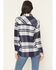 Image #4 - Idyllwind Women's Shadowood Plaid Print Long Sleeve Snap Flannel Shirt, Indigo, hi-res