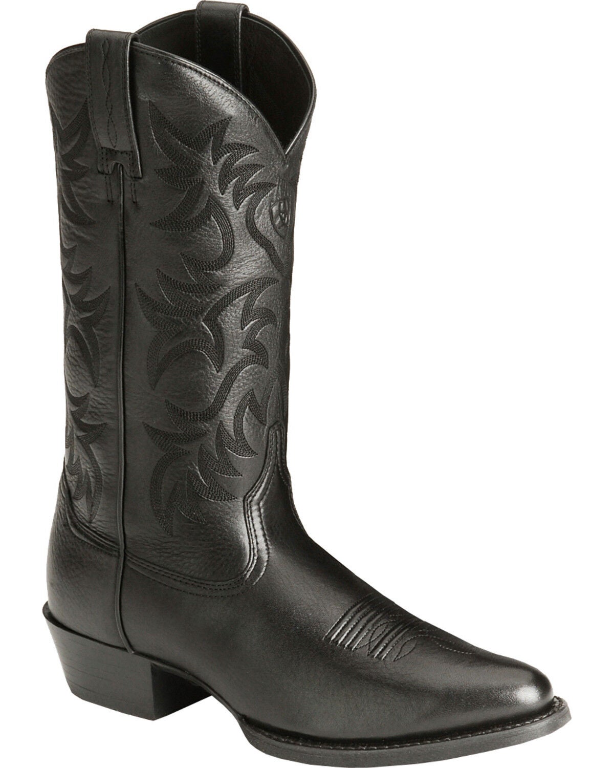 Ariat Men's Heritage Deertan Western Performance Boots - Round Toe, Black, hi-res