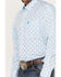 Image #3 - George Strait by Wrangler Men's Paisley Print Long Sleeve Button Down Western Shirt, Light Blue, hi-res